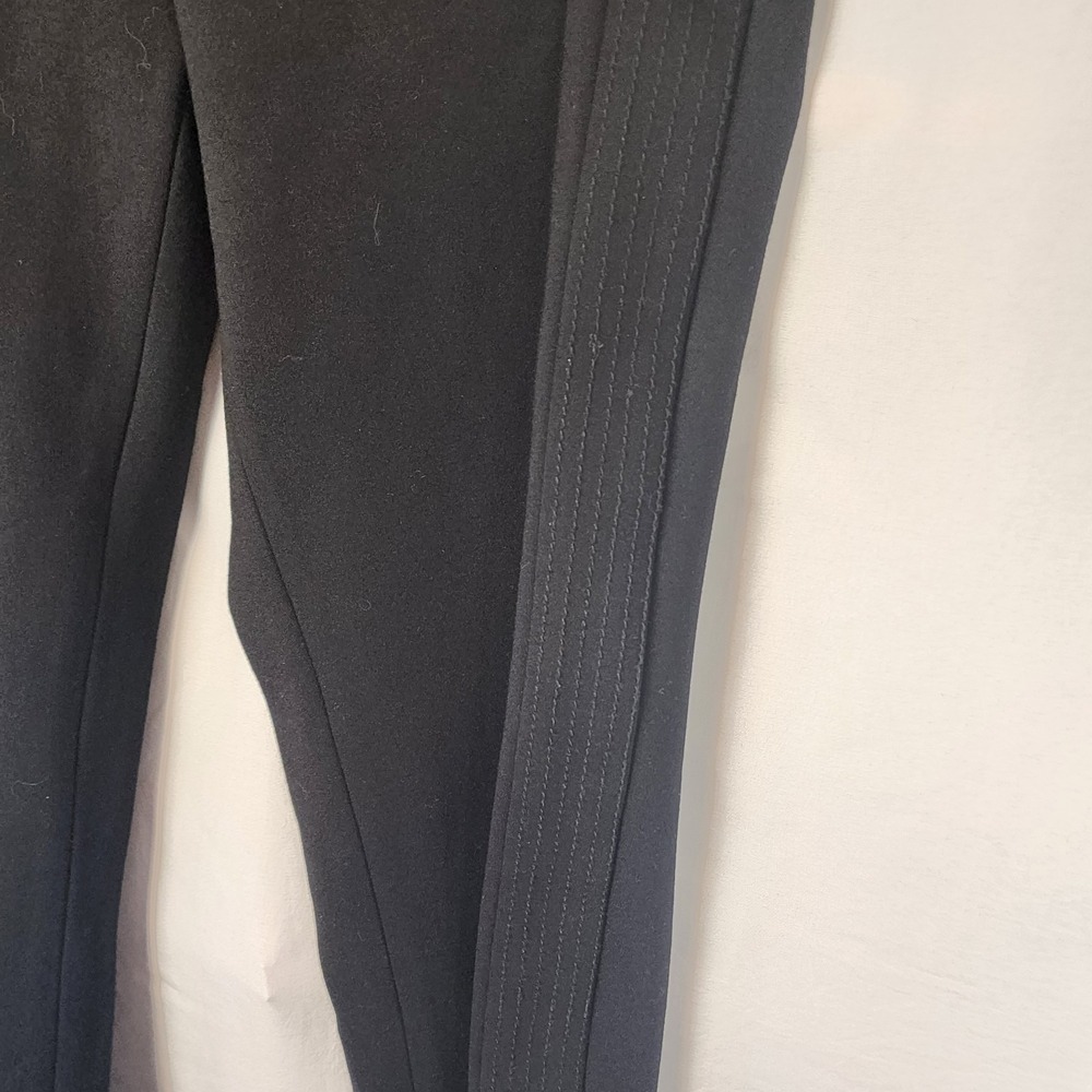 Sandro Paris Aurores Studded Black Cropped Stretch Pants Women's Size 38‎ - Picture 4 of 8